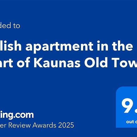 Stylish Apartment In The Heart Of Kaunas Old Town Luaran gambar